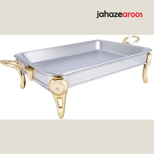 2 سوفله برنج خوری استیل طلایی رزلند