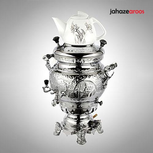 سماور-8-لیتری-سنتی-ونوش-مدل-جولیا-سه-کاره-با-ترموکوپل سماور 8 لیتری سنتی ونوش مدل جولیا