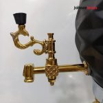 سماور گازی ماهنگار مدل توپی مشکی ترکدار