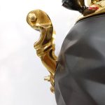 سماور گازی ماهنگار مدل توپی مشکی ترکدار