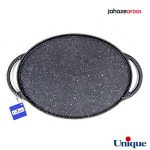 تابه گریل چدنی یونیک بیضی درب دار UN-6011