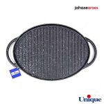 تابه گریل چدنی یونیک بیضی درب دار UN-6011