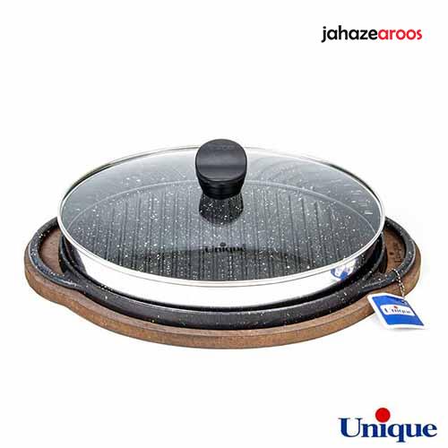 w1 تابه گریل چدنی یونیک بیضی UN-6019