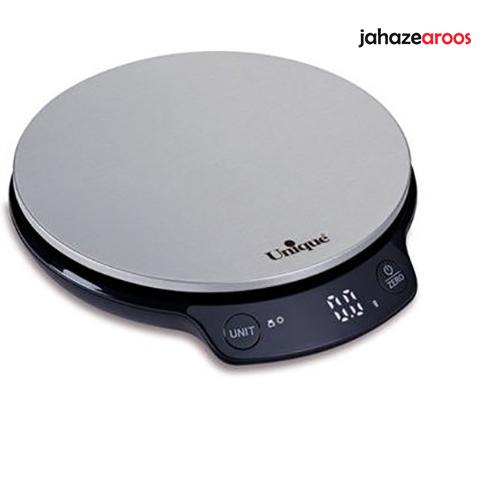 8 ترازو دیجیتال آشپزخانه گرد استیل یونیک کد UN-6512